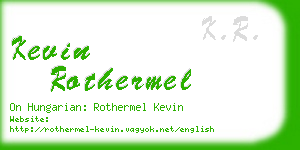 kevin rothermel business card